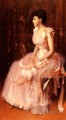 Portrait d’une dame en rose William Merritt Chase